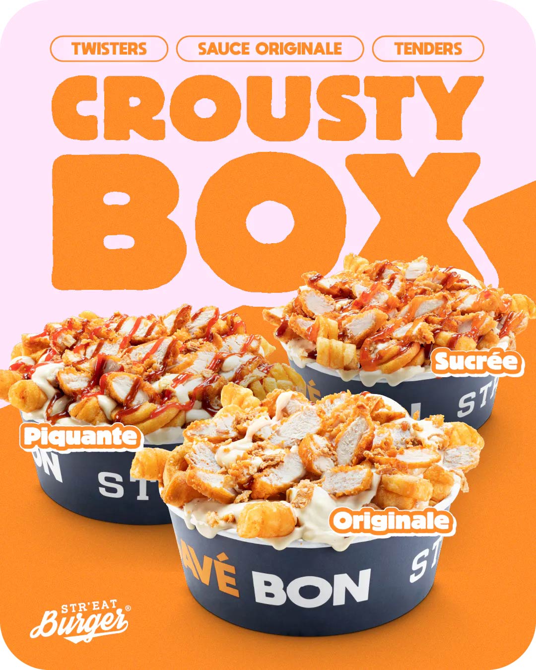 Campagne Crousty Box - Str'Eat Burger