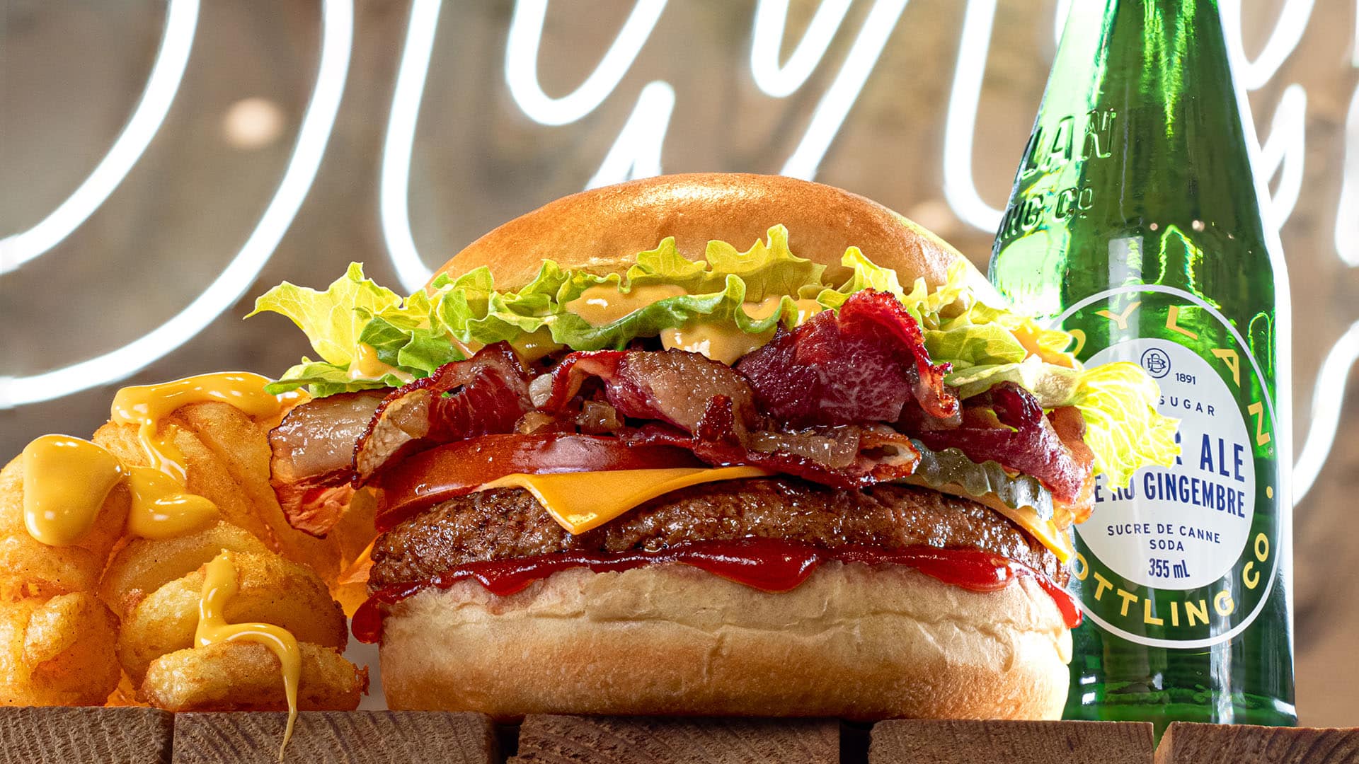 Str'Eat Burger New Yorkais avec twisters cheddar bacon