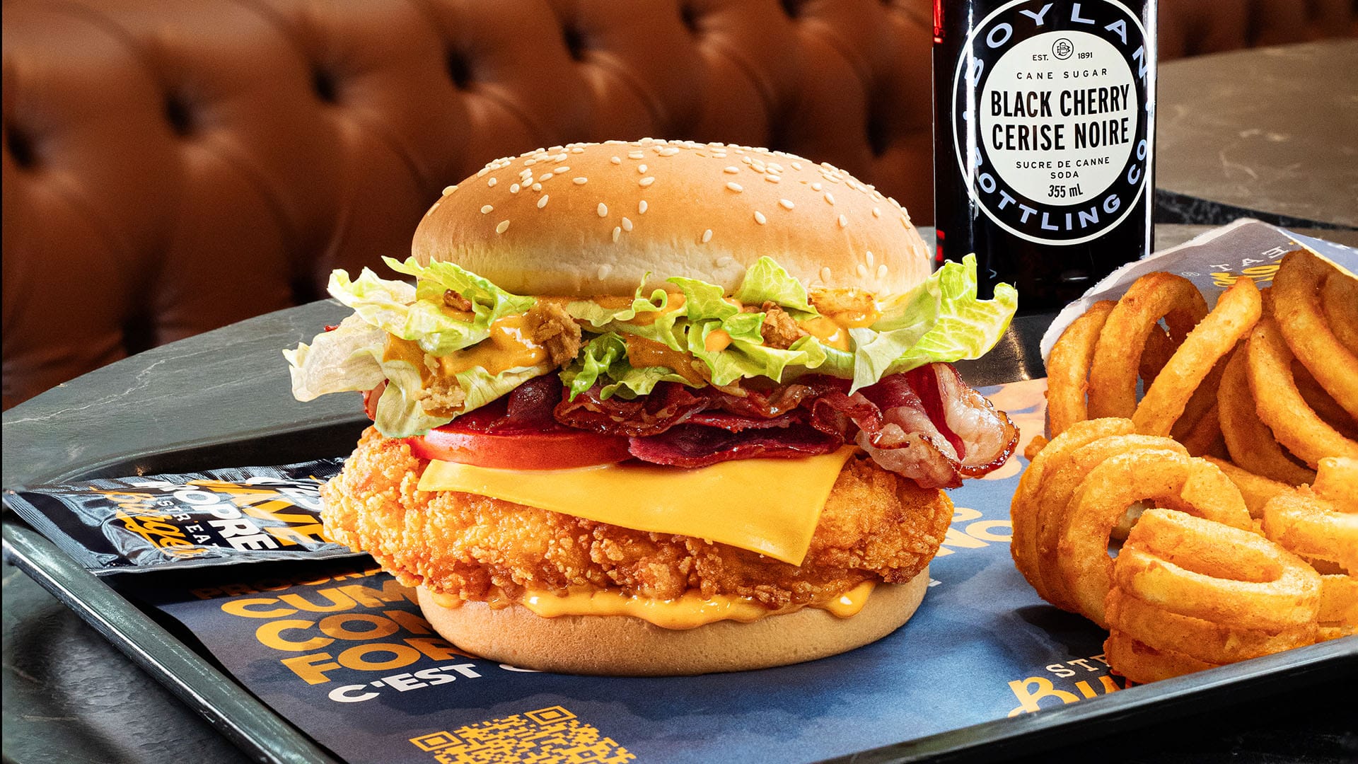 Str'Eat Burger CBC avec twisters cheddar bacon