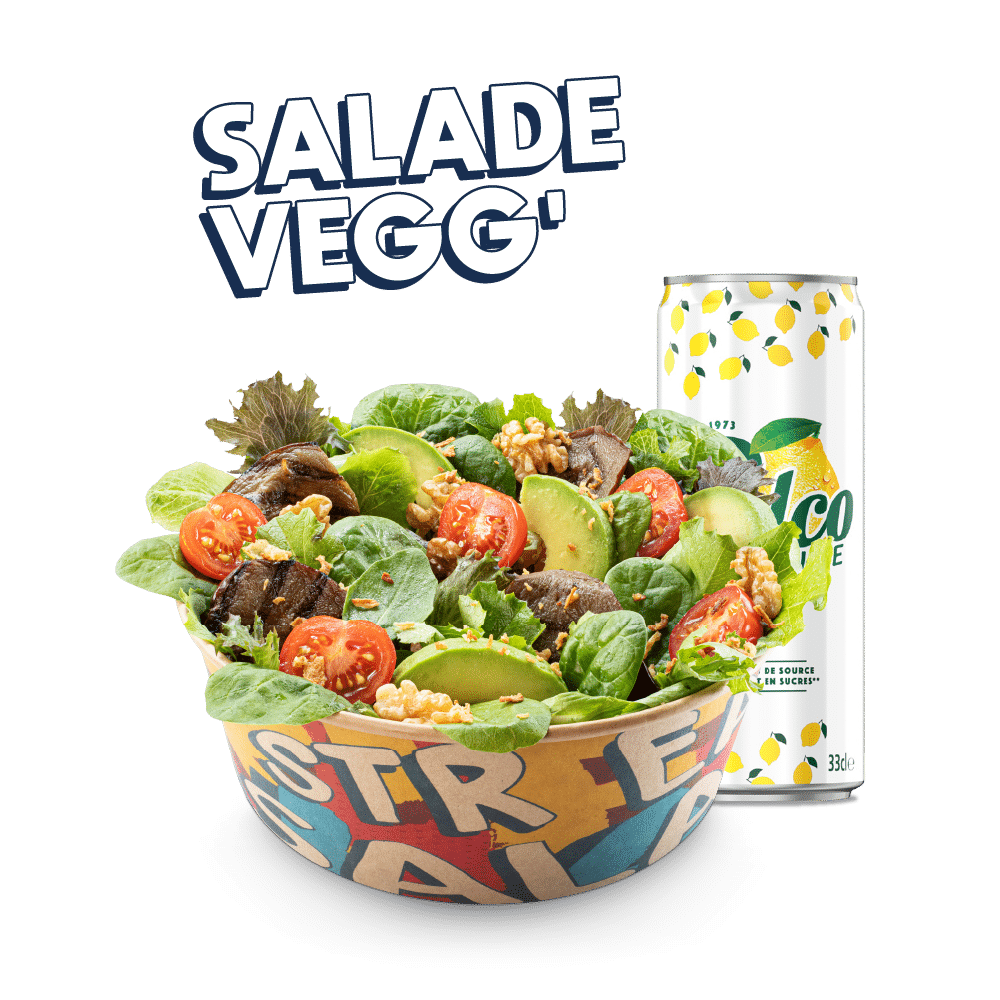 MENU SALADE VEGG Image du menu Salade Vegg, avec Pulco Citronnade chez Str'Eat Burger