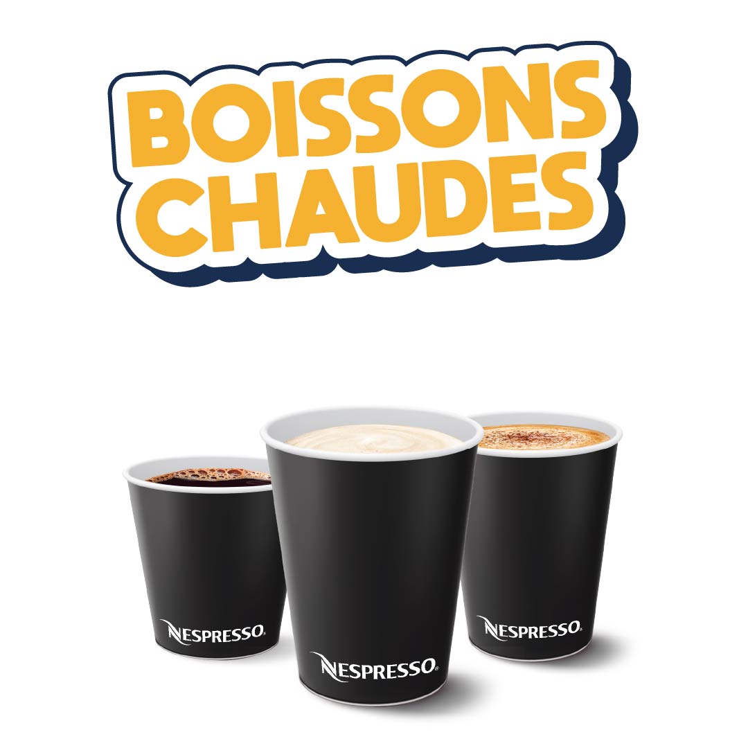 Visuel de nos boissons chaudes chez Str'Eat Burger