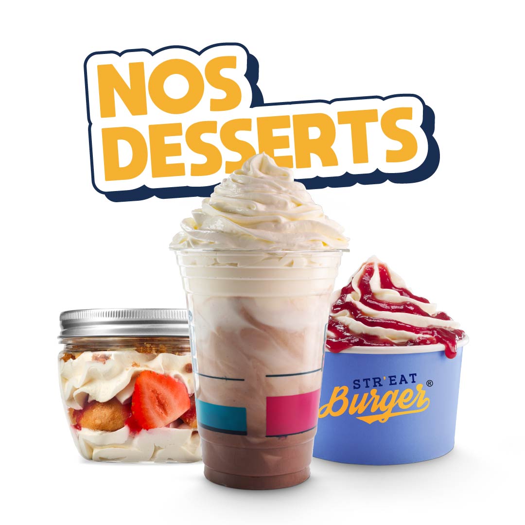 Visuel Str'Eat Burger, desserts