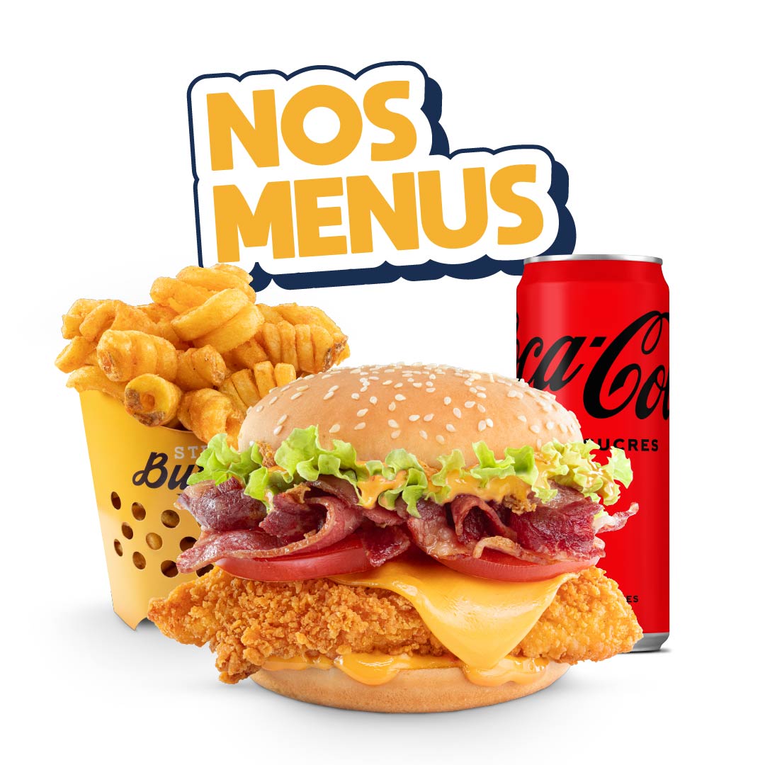 Visuel menu Str'Eat Burger, menu chicken CBC