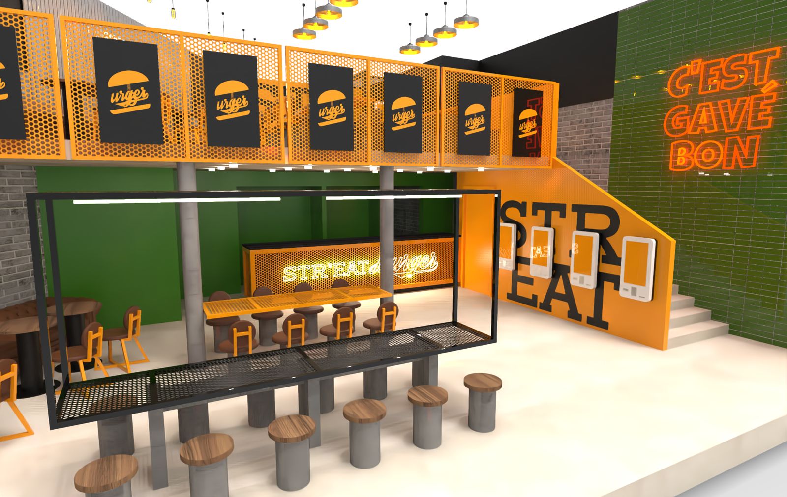 Photo restaurant Str'Eat Burger Bordeaux Victoire Espace chaleureux