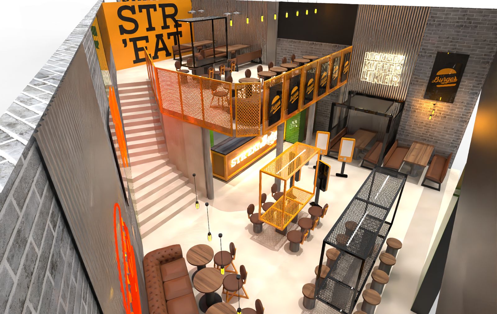 Photo restaurant Str'Eat Burger Bordeaux Victoire Espace chaleureux