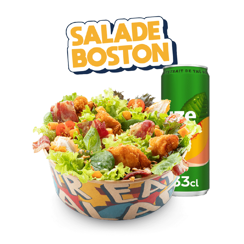 Image du menu Salade Boston, avec Fuze Tea chez Str'Eat Burger