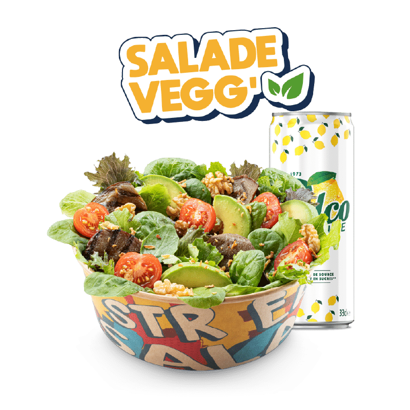 Image du menu Salade Vegg, avec Pulco Citronnade chez Str'Eat Burger