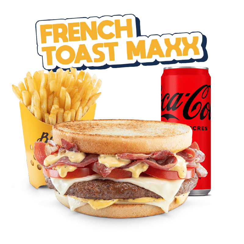 Image du menu French Toast Maxx, avec Frites et Coca Zéro chez Str'Eat Burger